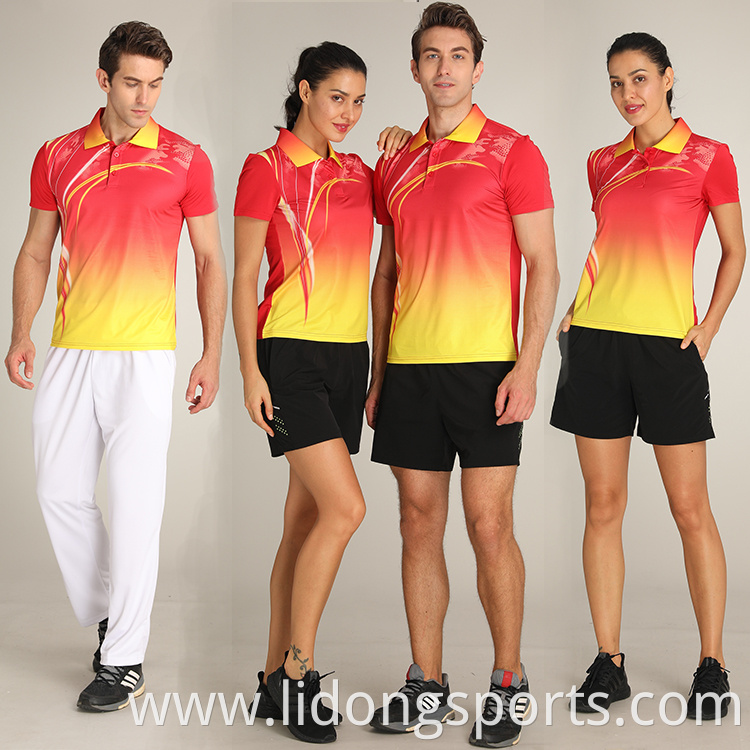 high Quality Custom table tennis Sublimated tennis wear tennis sports wear in wholesale price low moq